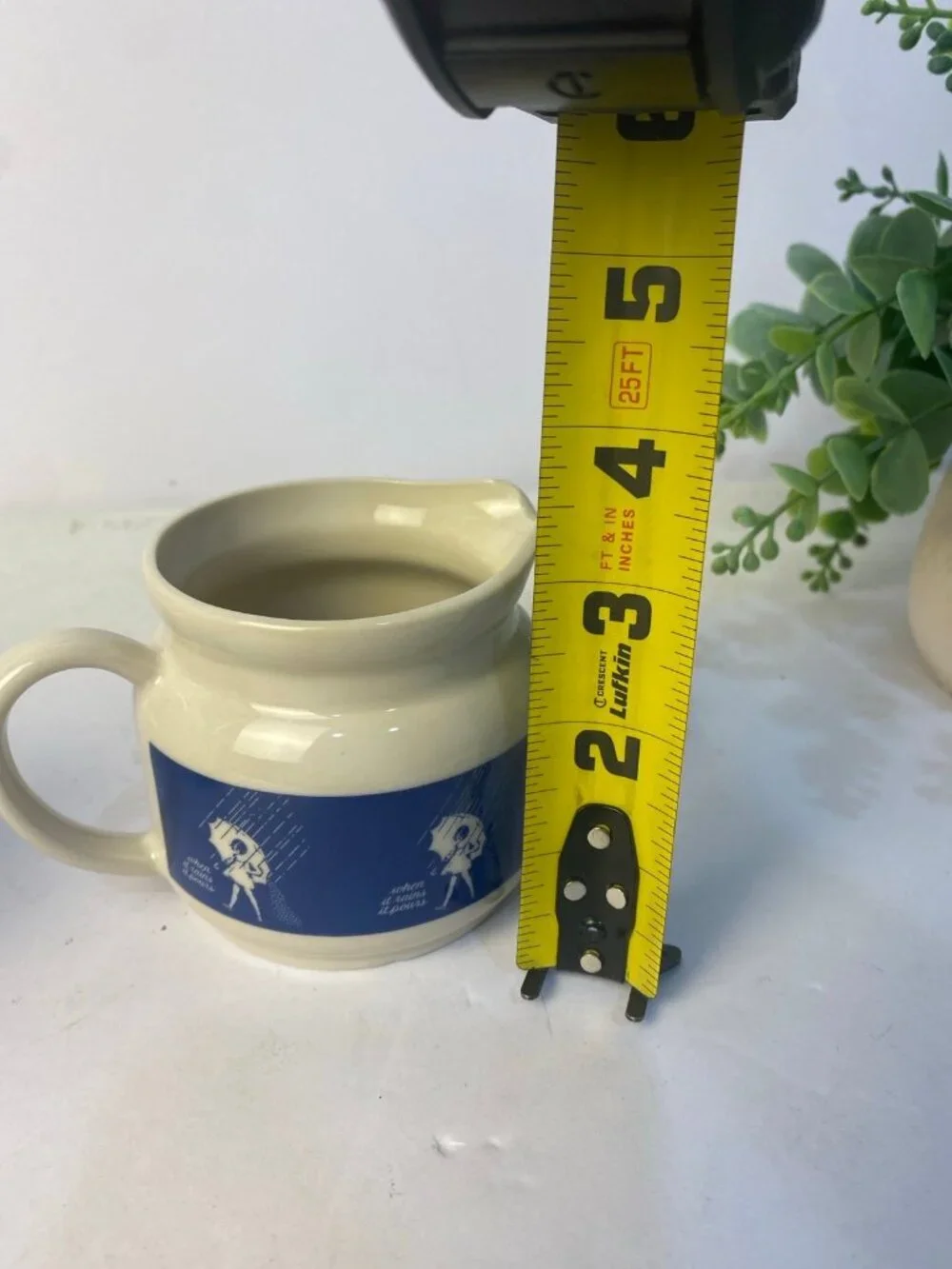 Vintage Morton Salt 7 Pc Ceramic Set - 4 Mugs, Lidded Sugar Bowl & Creamer Japan